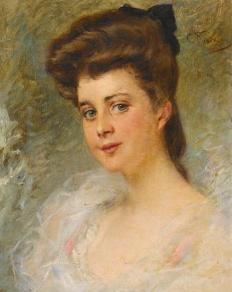 Portrait of a Lady said to be Countess Apraxine by Konstantin Makovsky