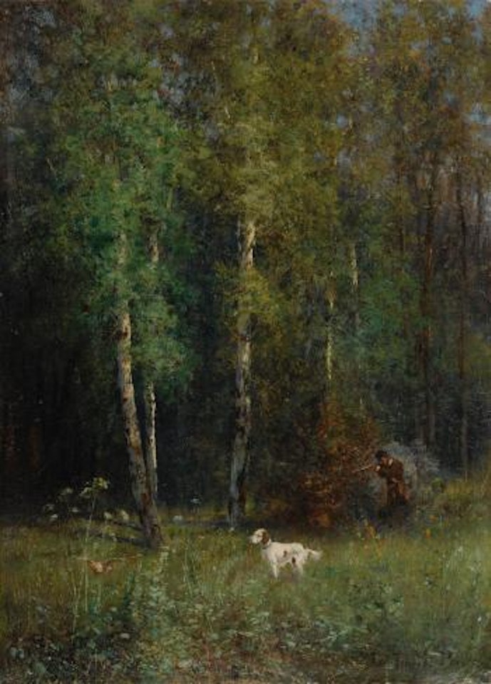 Hunting in the Woods by Ivan Pavlovitch Pochitonov