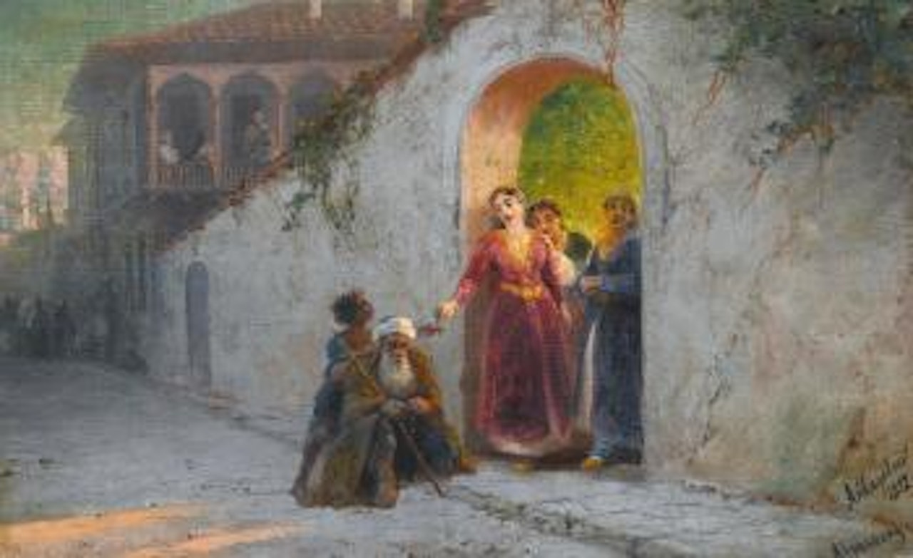 Street in Bakhchisarai by Ivan Konstantinovich Aivazovsky