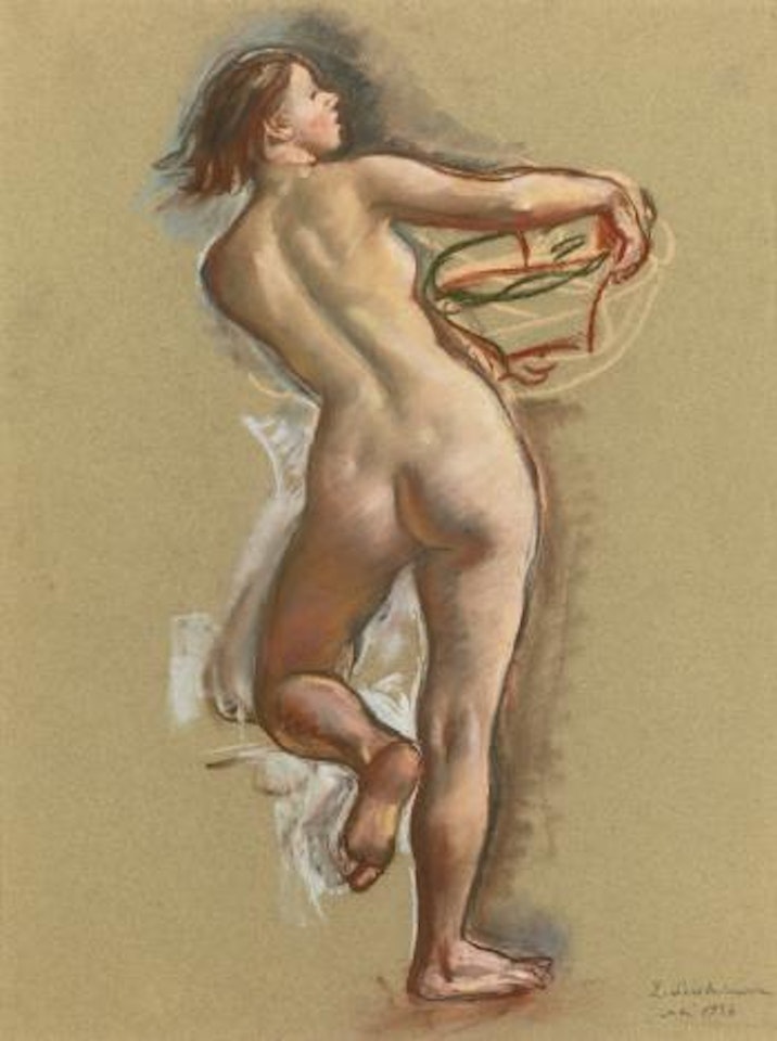 Study for the Mural Flora for the De Brouwer Mansion by Zinaida Serebriakova