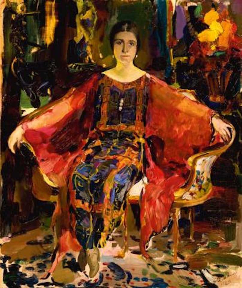 Portrait of the Ballerina Alexandra Balashova by Filip Malyavin