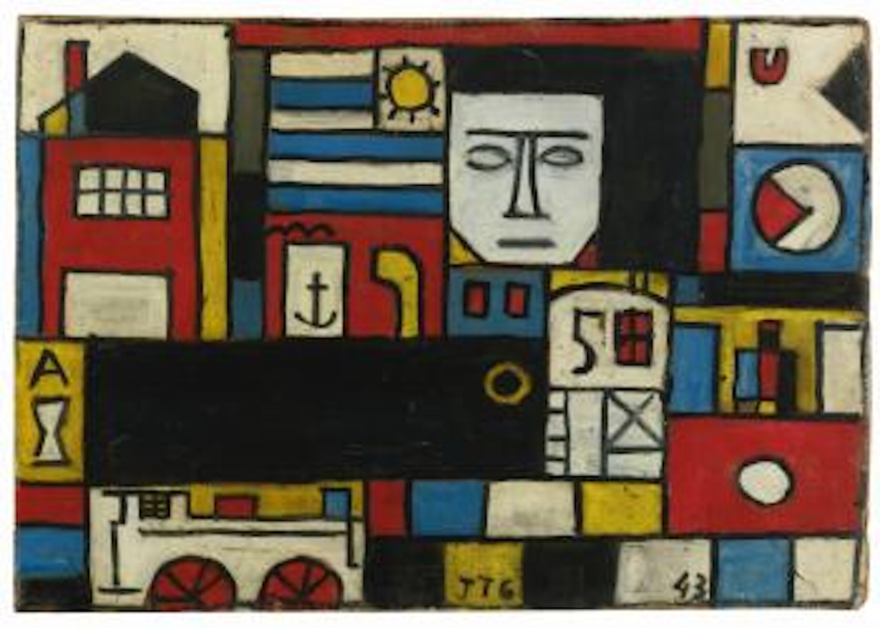 Constructivo en cinco colores by Joaquín Torres-García