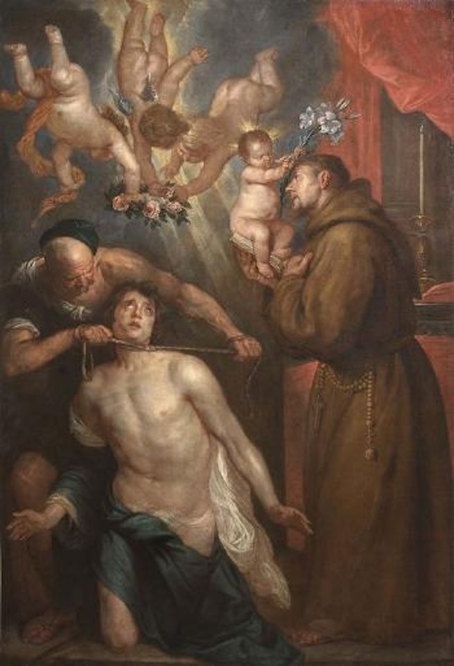 Scena di martirio di un Santo alla presenza di Sant'Antonio by Anthony van Dyck