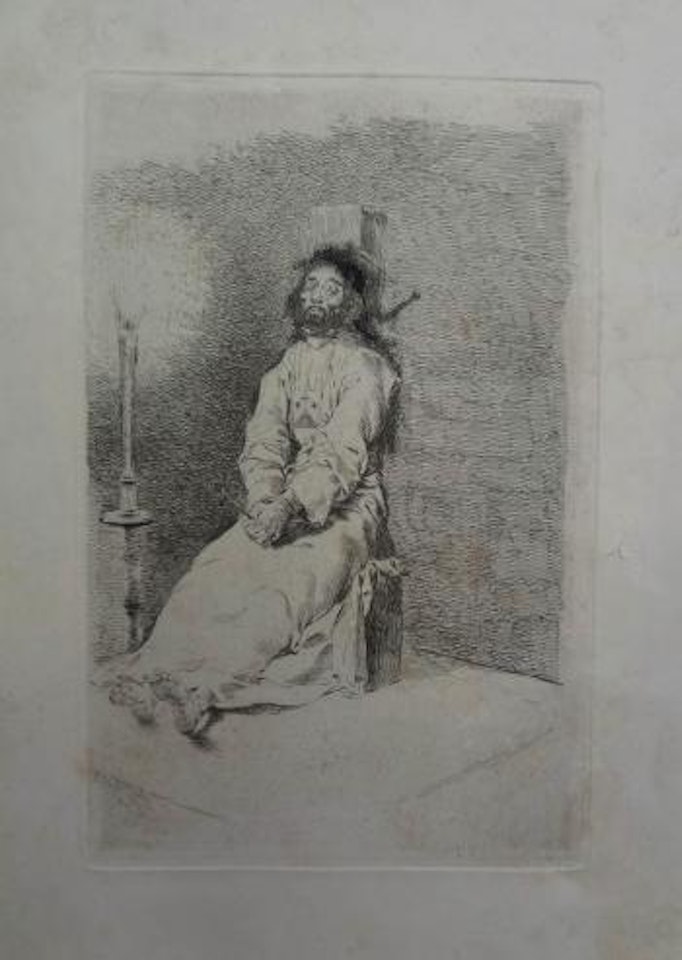 El agarrotado by Francisco José de Goya