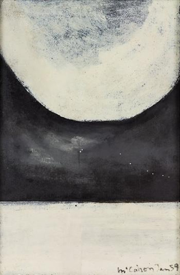 Black white landscape by Colin Mccahon