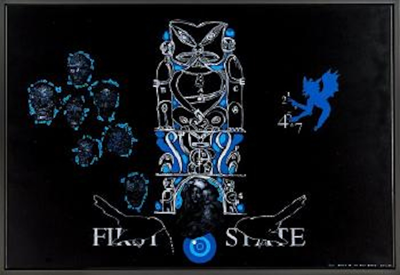 The deity in the first state by Shane Cotton