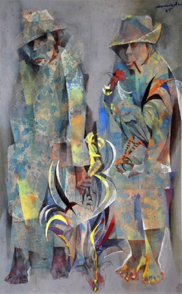 Untitled (sabungero) by Vicente Manansala