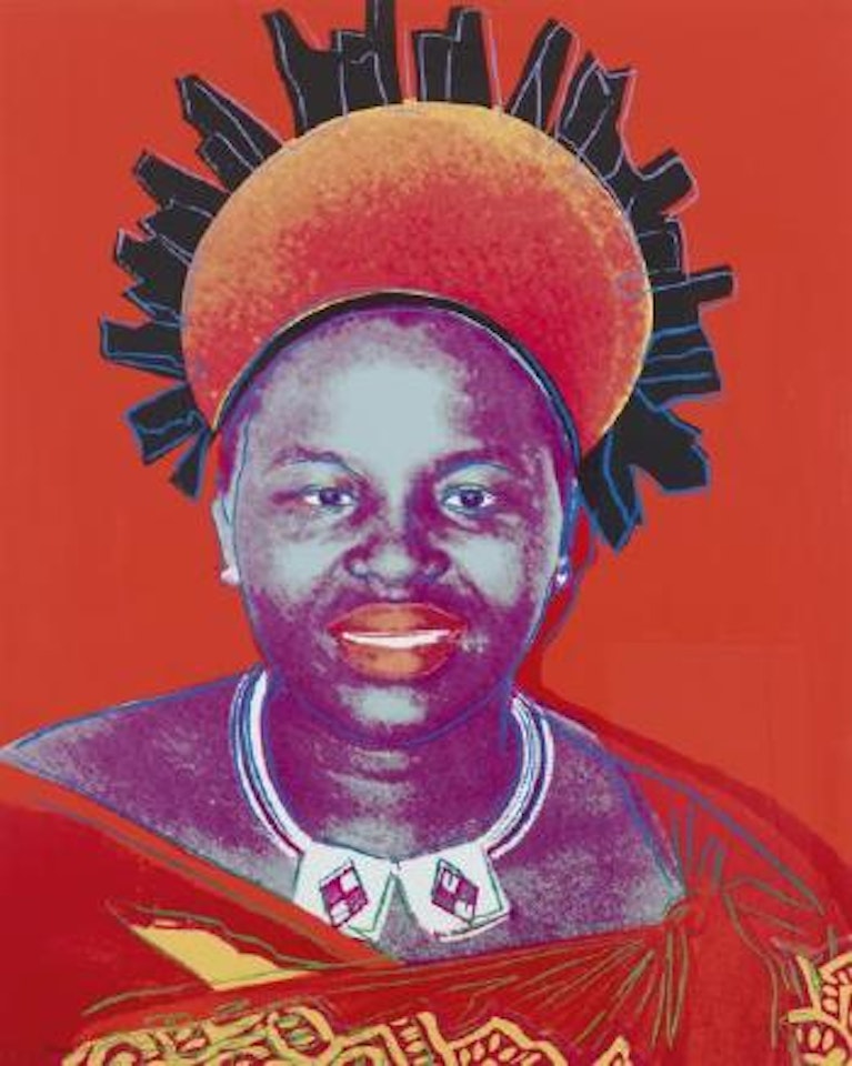 Queen Ntombi Twala Of Swaziland by Andy Warhol