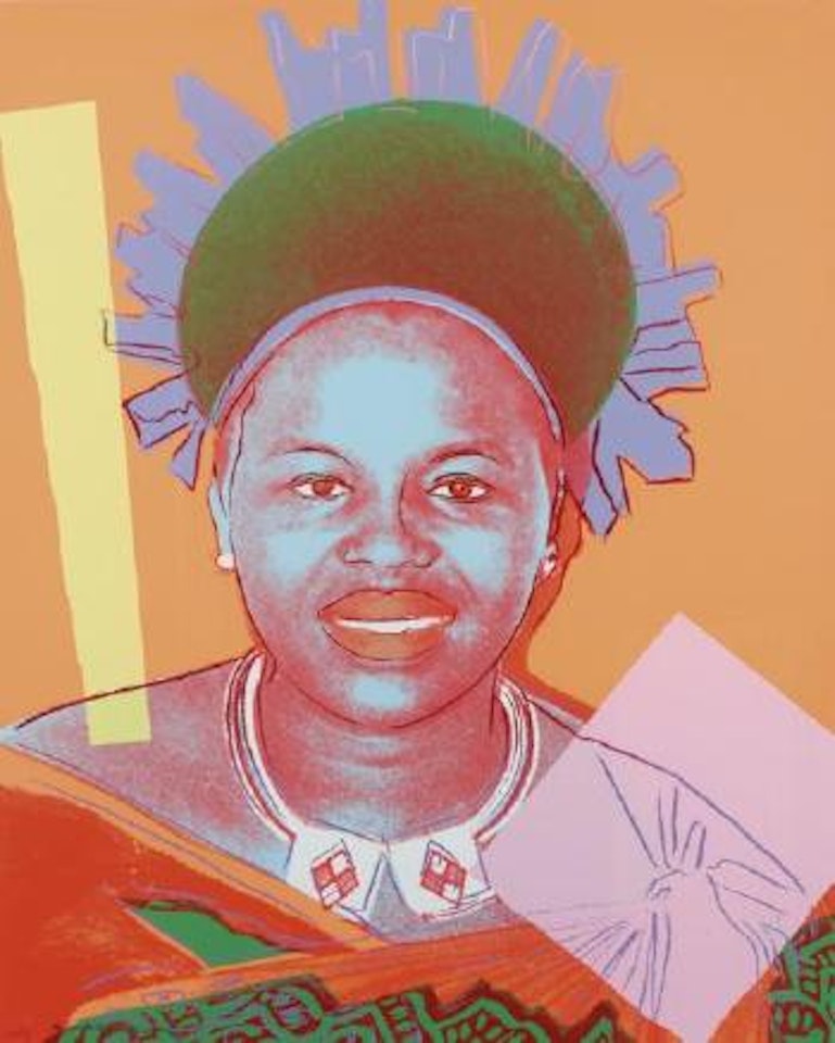 Queen Ntombi Twala Of Swaziland by Andy Warhol