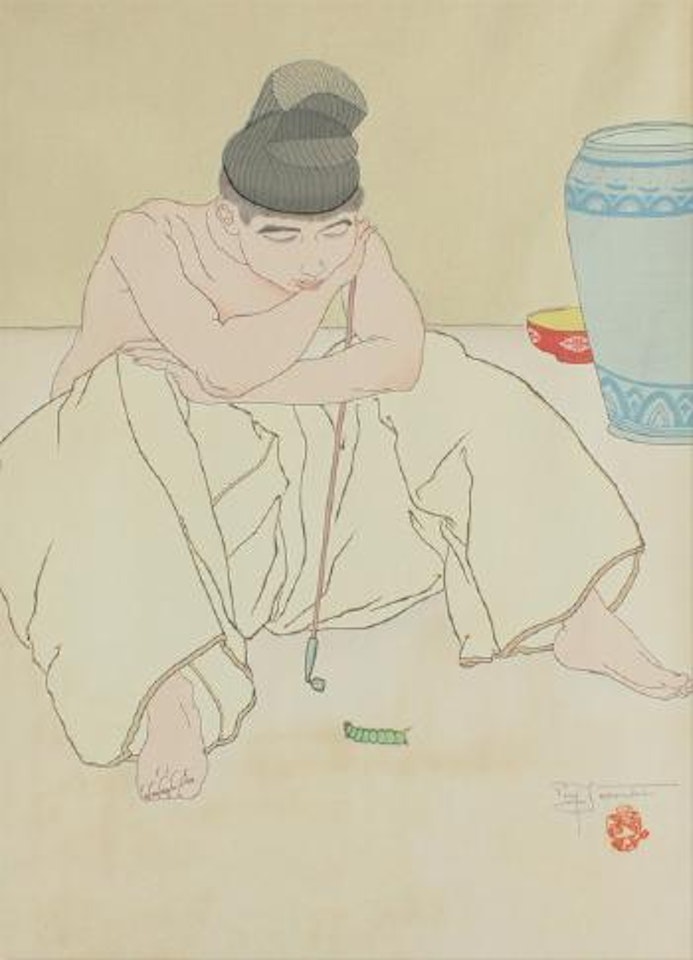 La Chenille Verte by Paul Jacoulet