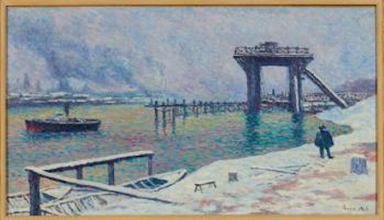Effet de neige à la porte du Point du Jour by Maximilien Luce