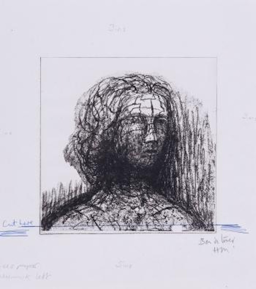 Head of a Girl Sectional (c.601) by Henry Moore