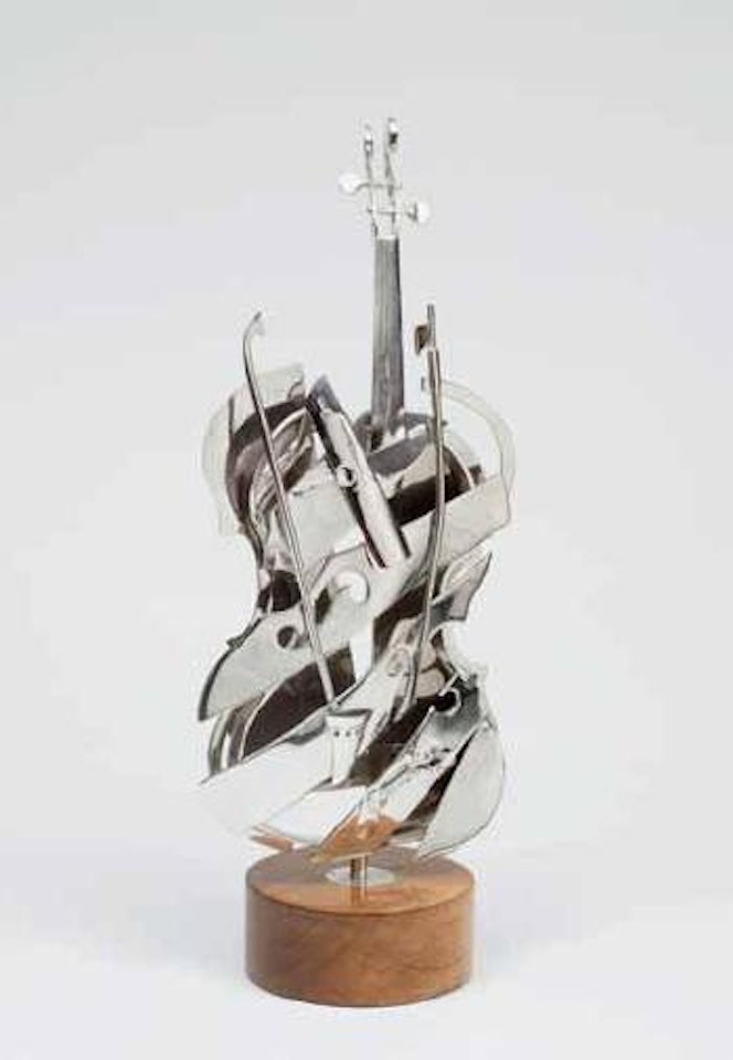 Violon argent by Arman