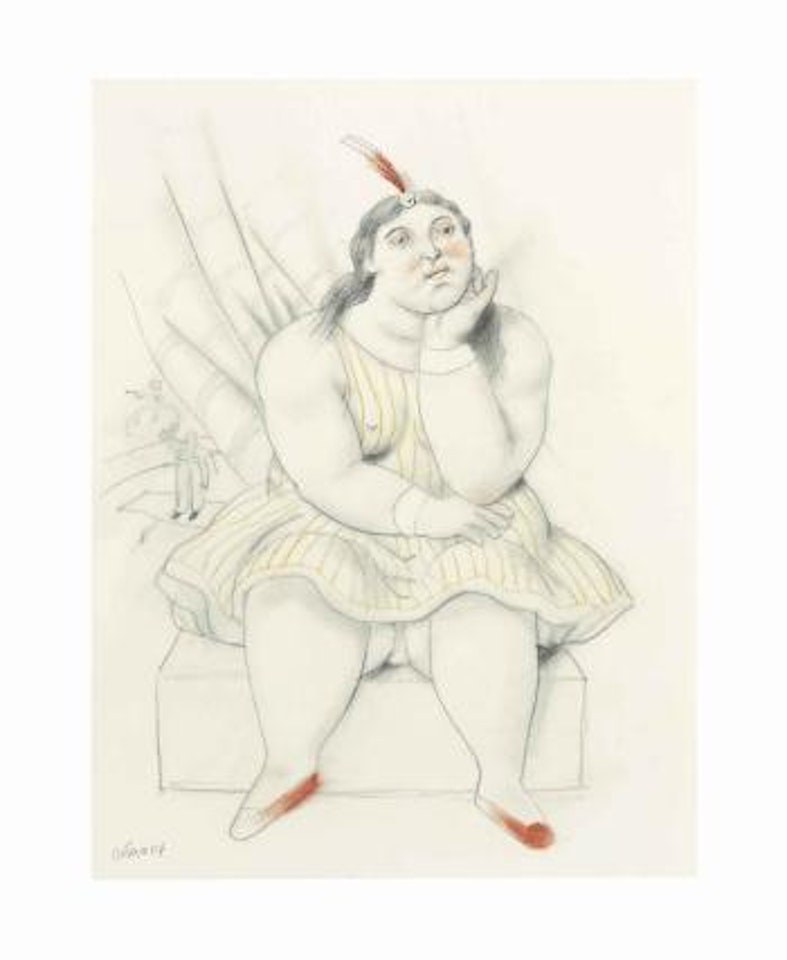 Circus Woman by Fernando Botero
