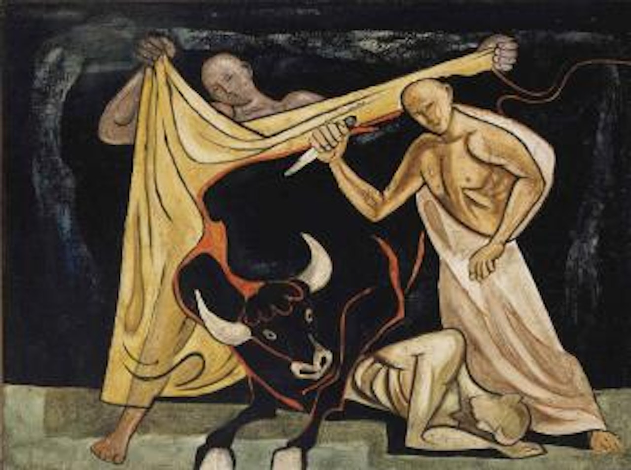 La corrida by Oswaldo Guayasamin