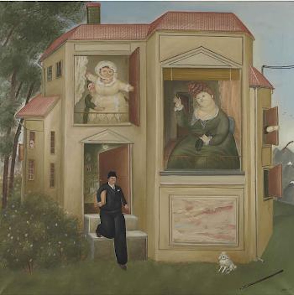 Man Going to Work (Hombre yendo a la oficina) by Fernando Botero