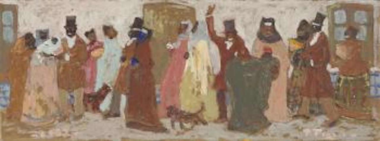 Al bautismo de paseo by Pedro Figari