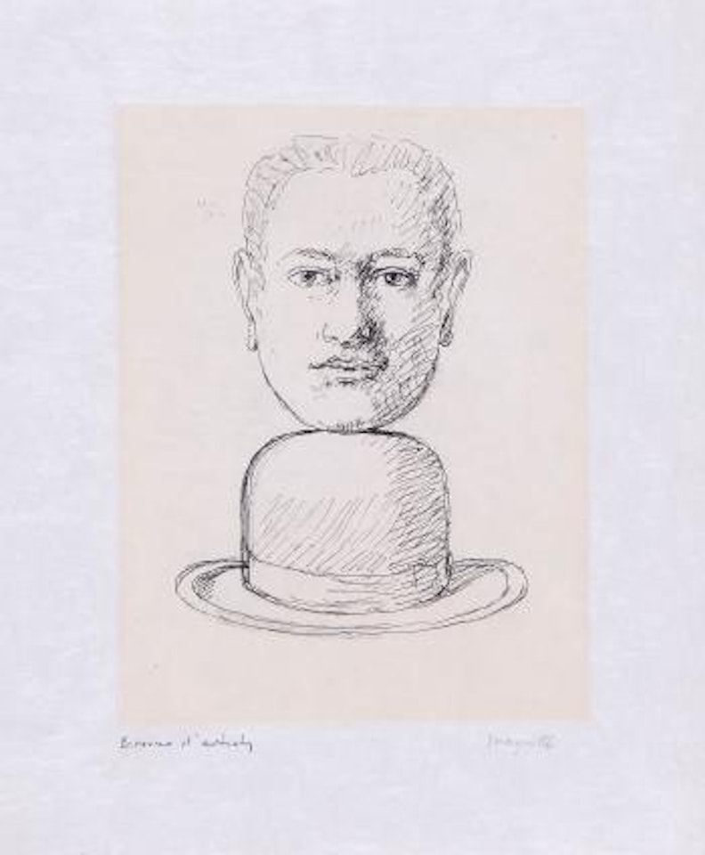 Homme au Chapeau Melon (k.&b.19) by René Magritte