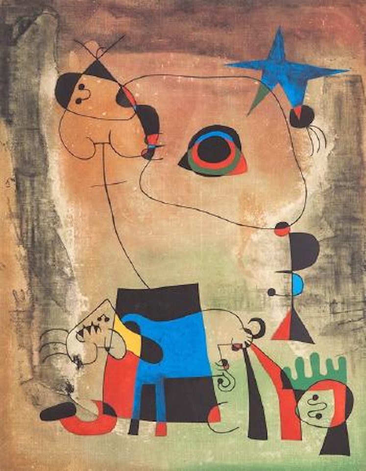 Le chien bleu by Joan Miró