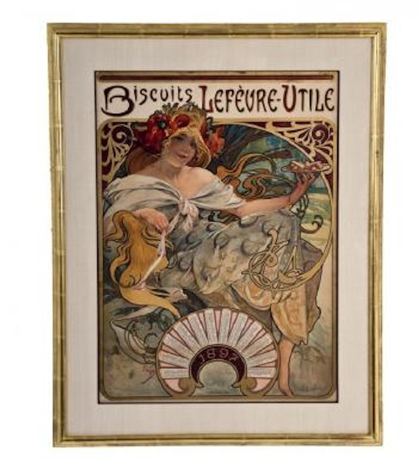 Biscuits lefevre-utile by Alphonse Mucha