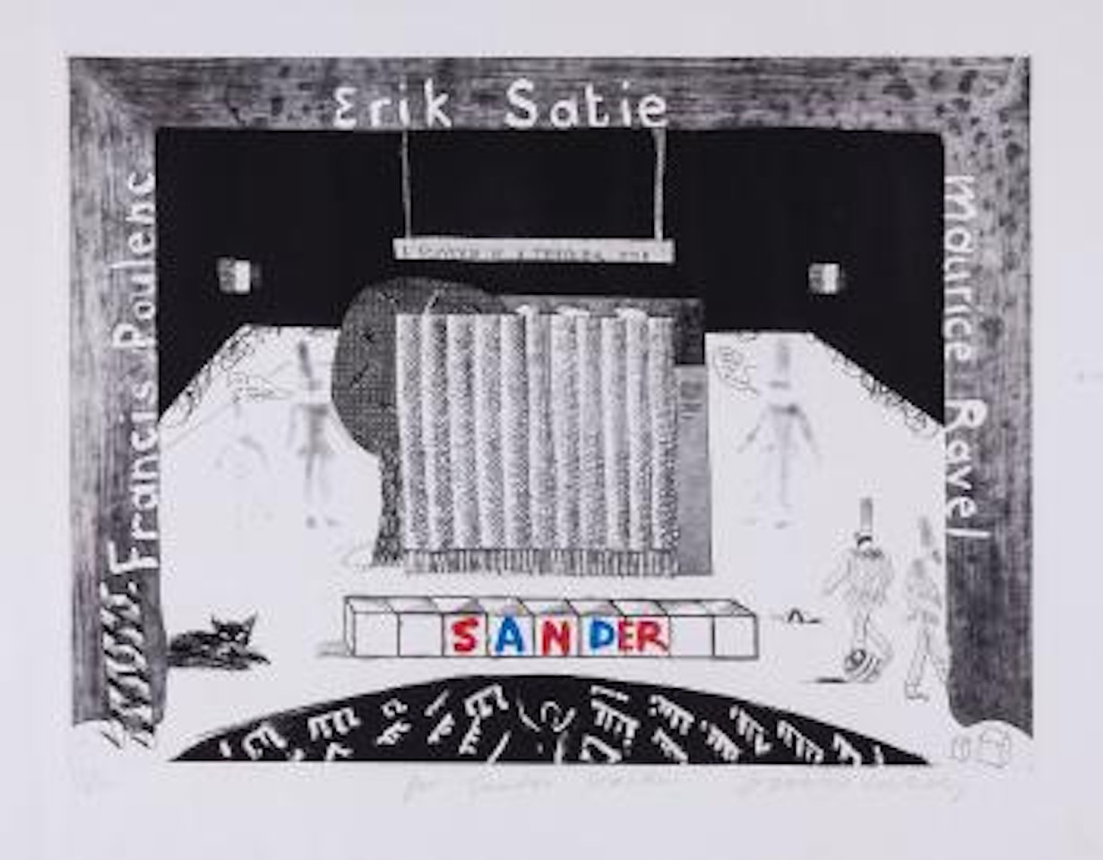 A Souvenir for a Triple Bill for Sander by David Hockney