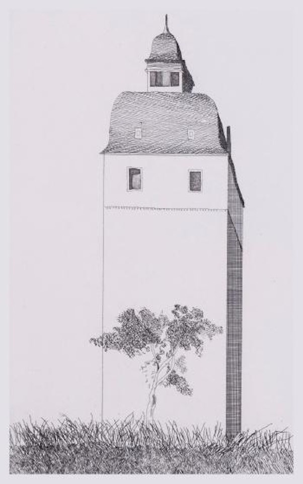 The Bell Tower (t.85) by David Hockney