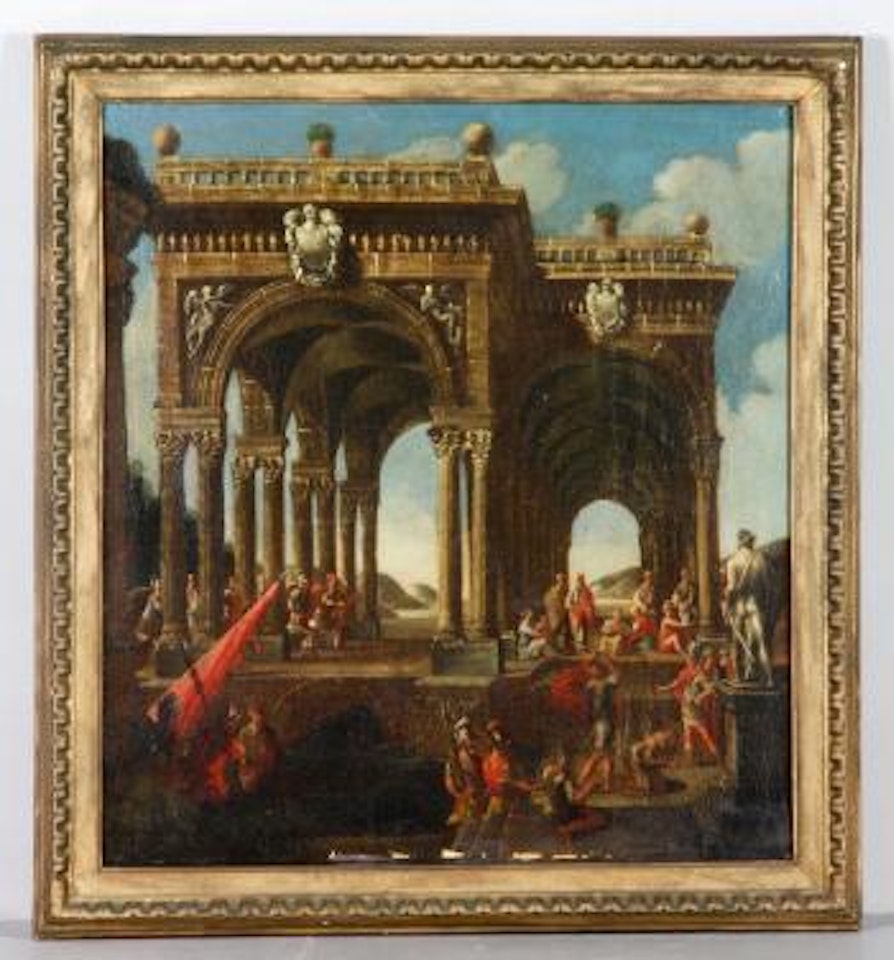 Arch with Figures by Viviano Codazzi