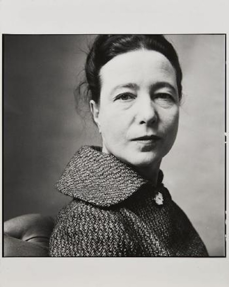 Simone de Beauvoir, Paris by Irving Penn