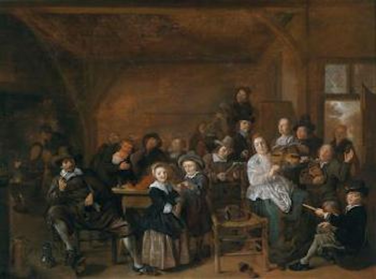 Cheerful party in a tavern by Jan Miense Molenaer