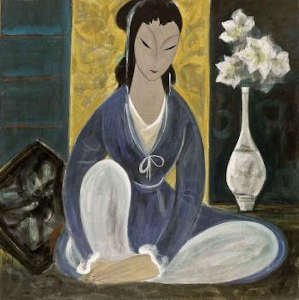 Seated Lady by Lin Fengmian