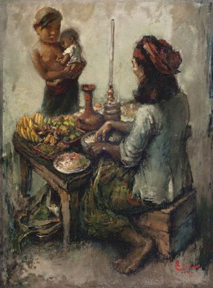 Balinese Rojak Seller by Lee Man Fong