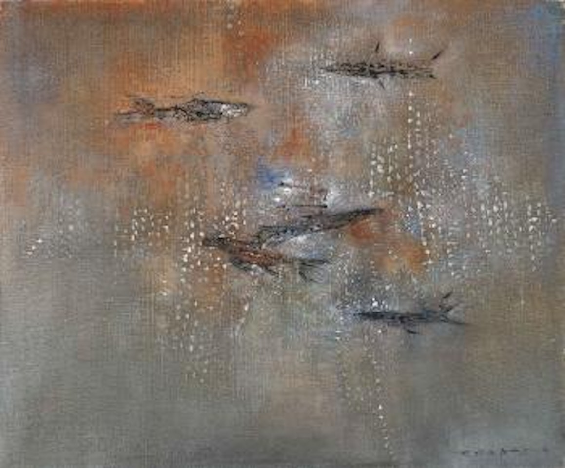 Cinq Poissons (Five Fishes) by Zao Wou-Ki