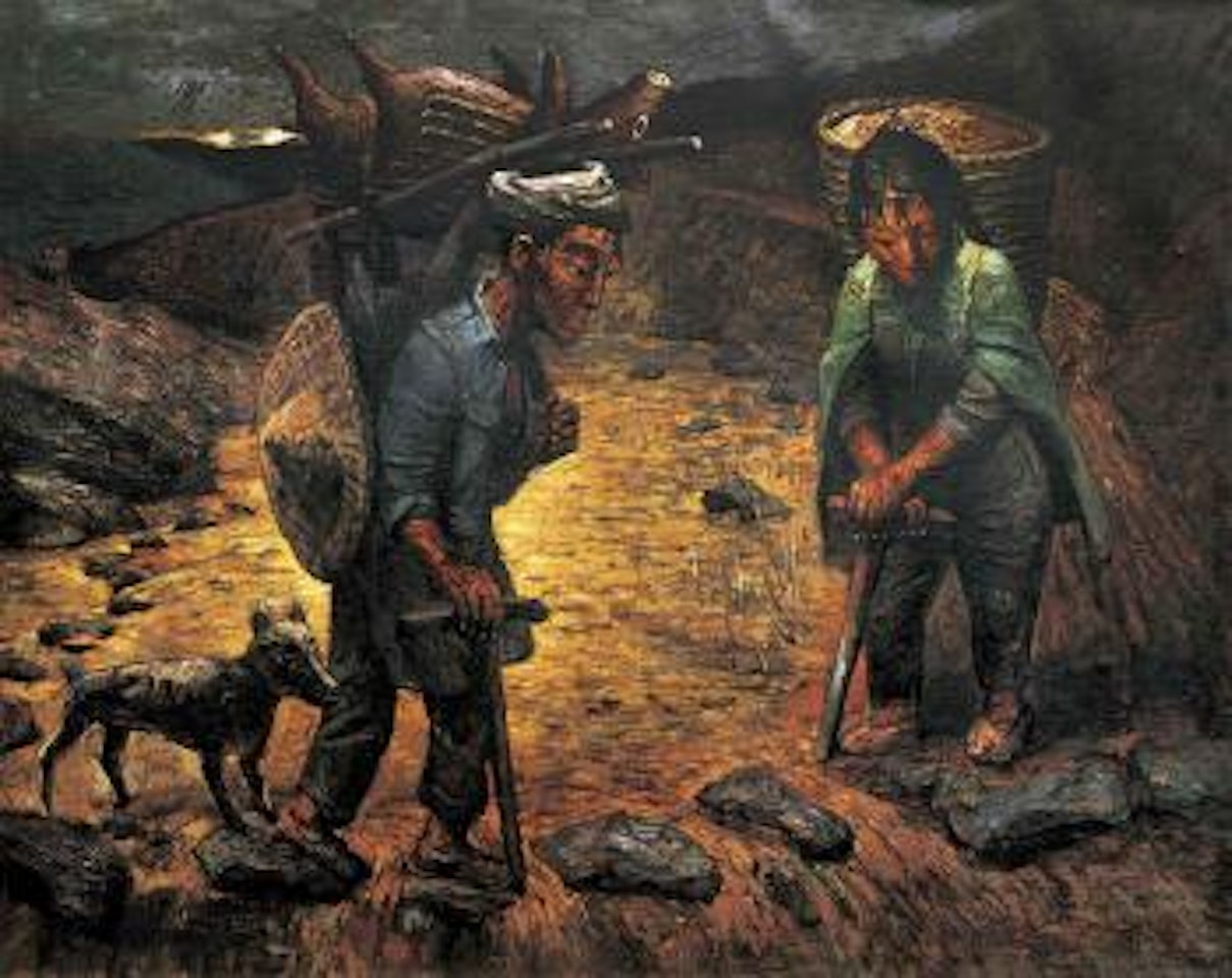 Crossing the River No. 2 by Luo Zhongli