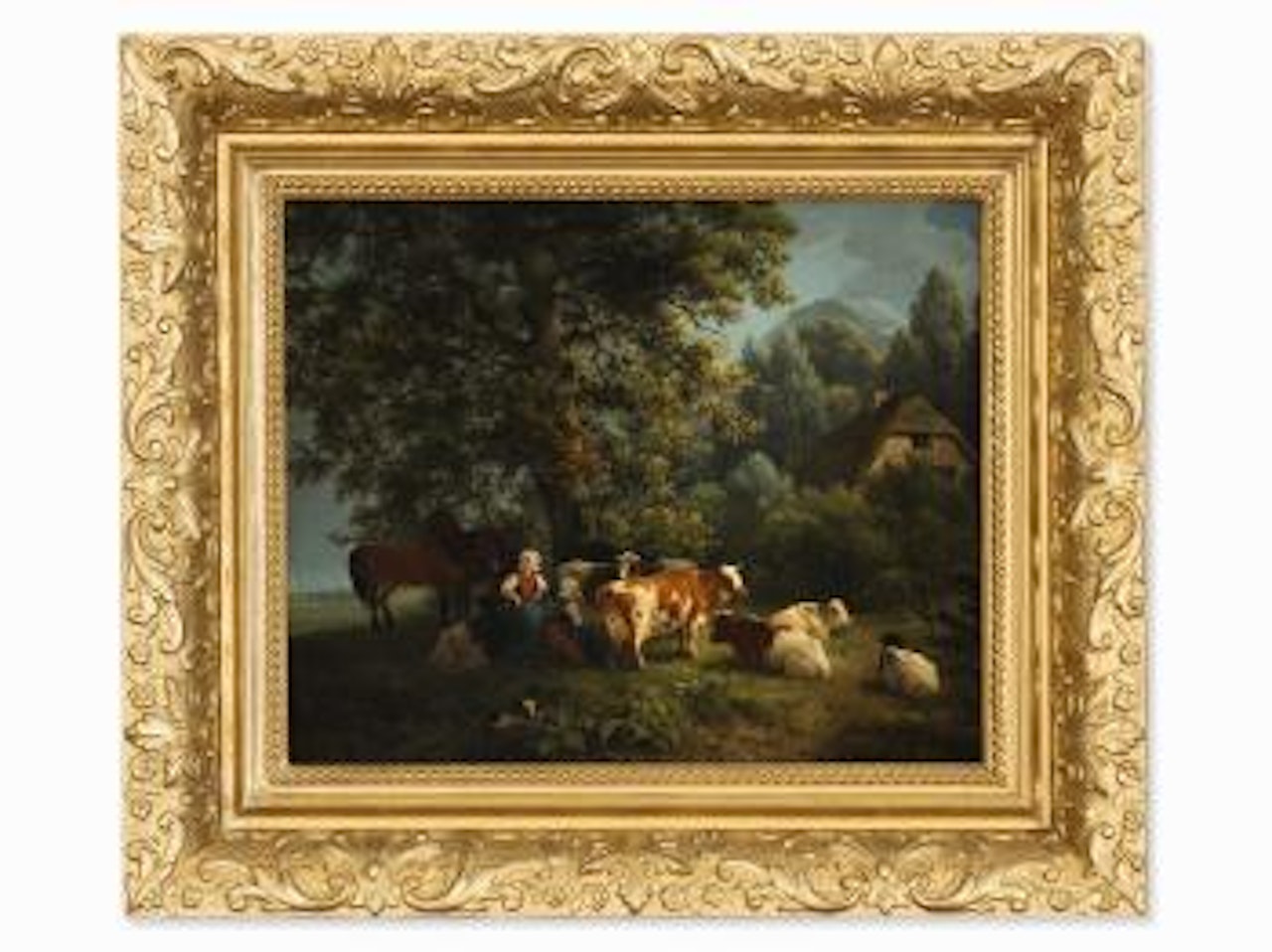 Landscape With Animals by Henriette Ronner-Knip