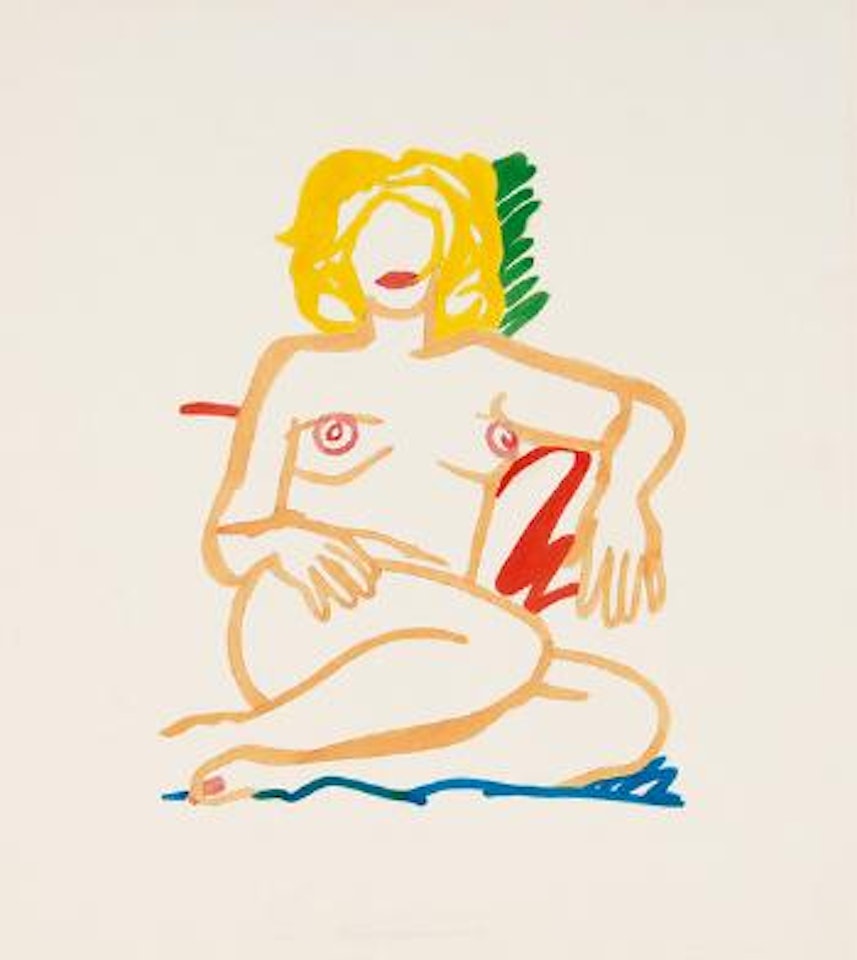 Rosemary Sitting on Blanket by Tom Wesselmann
