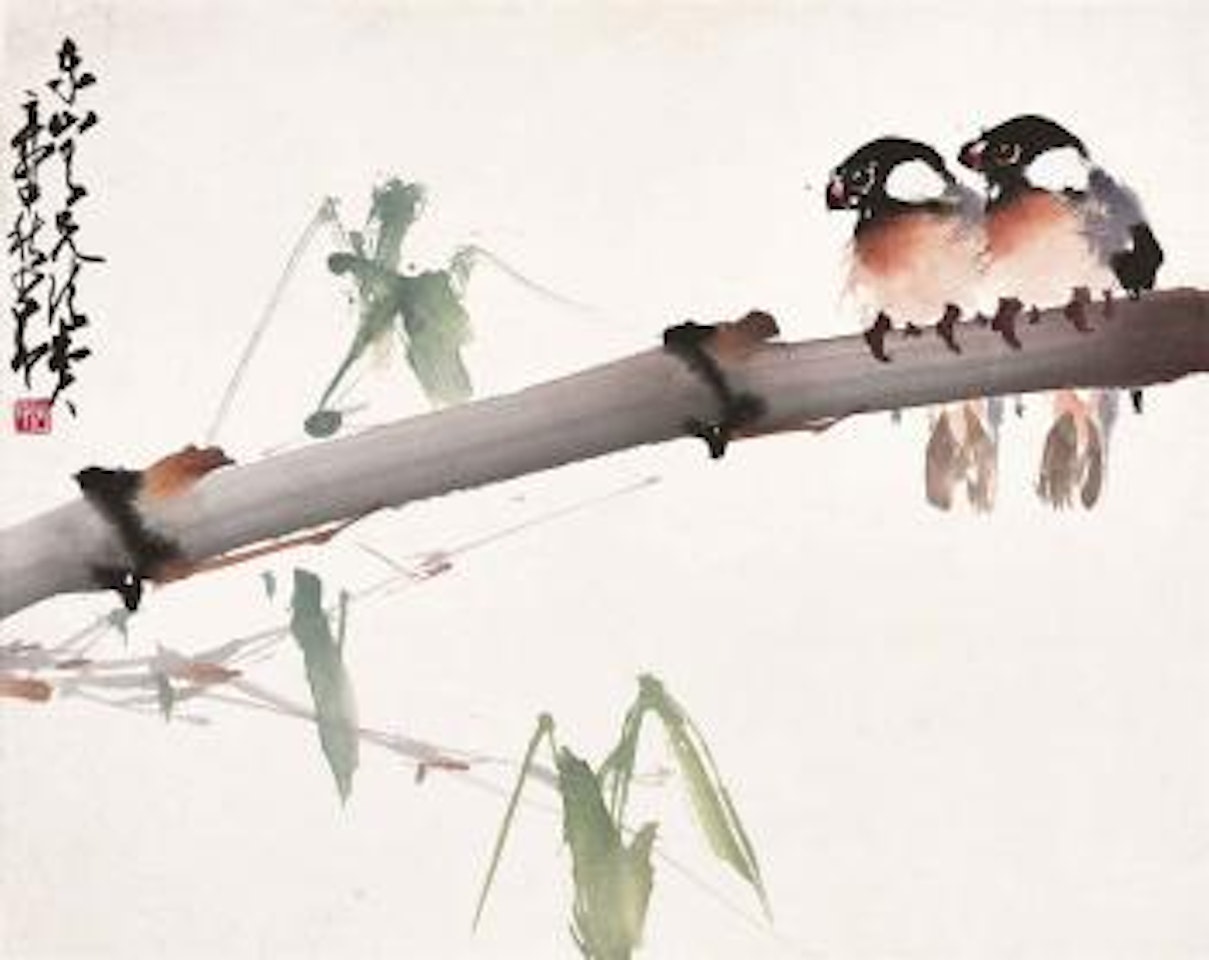 Birds on Bamboo by Zhao Shao'ang