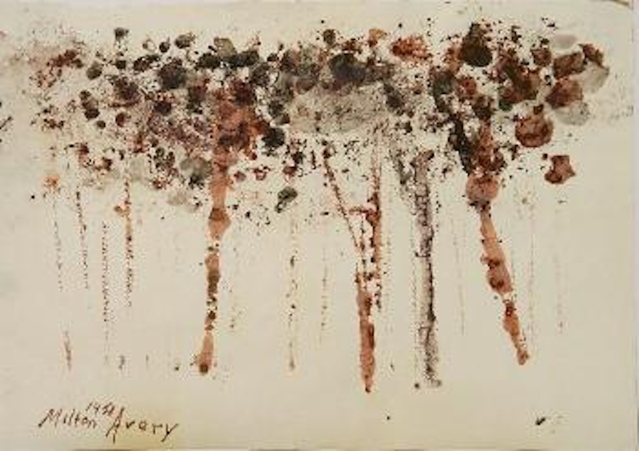 Autumn trees by Milton Avery