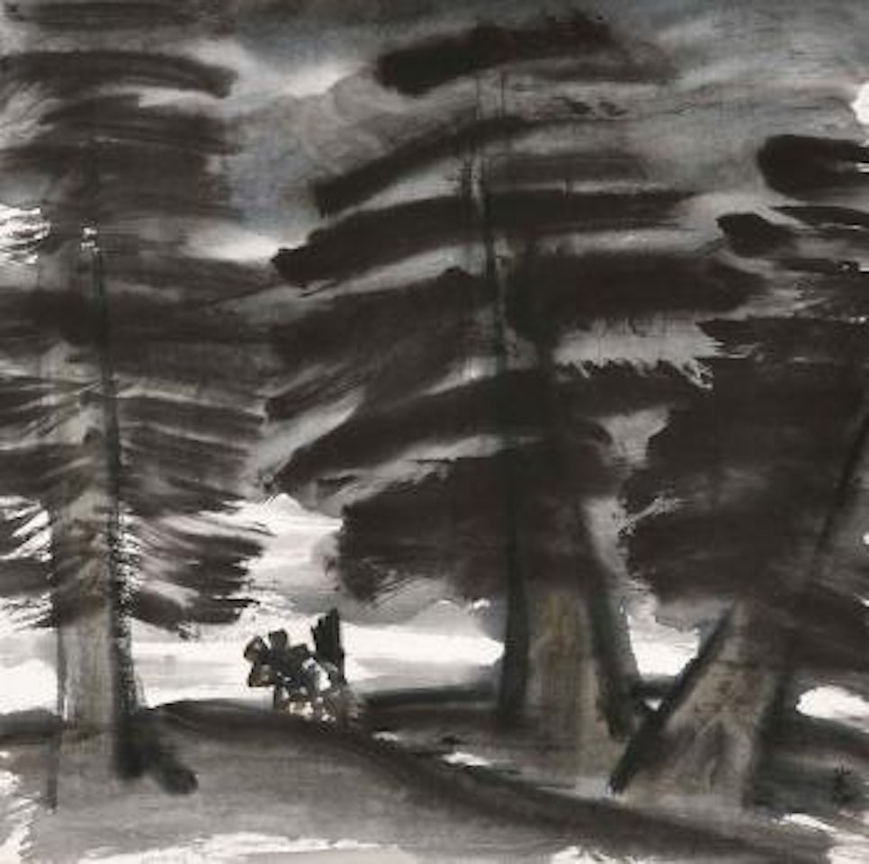 Night Travels by Lin Fengmian