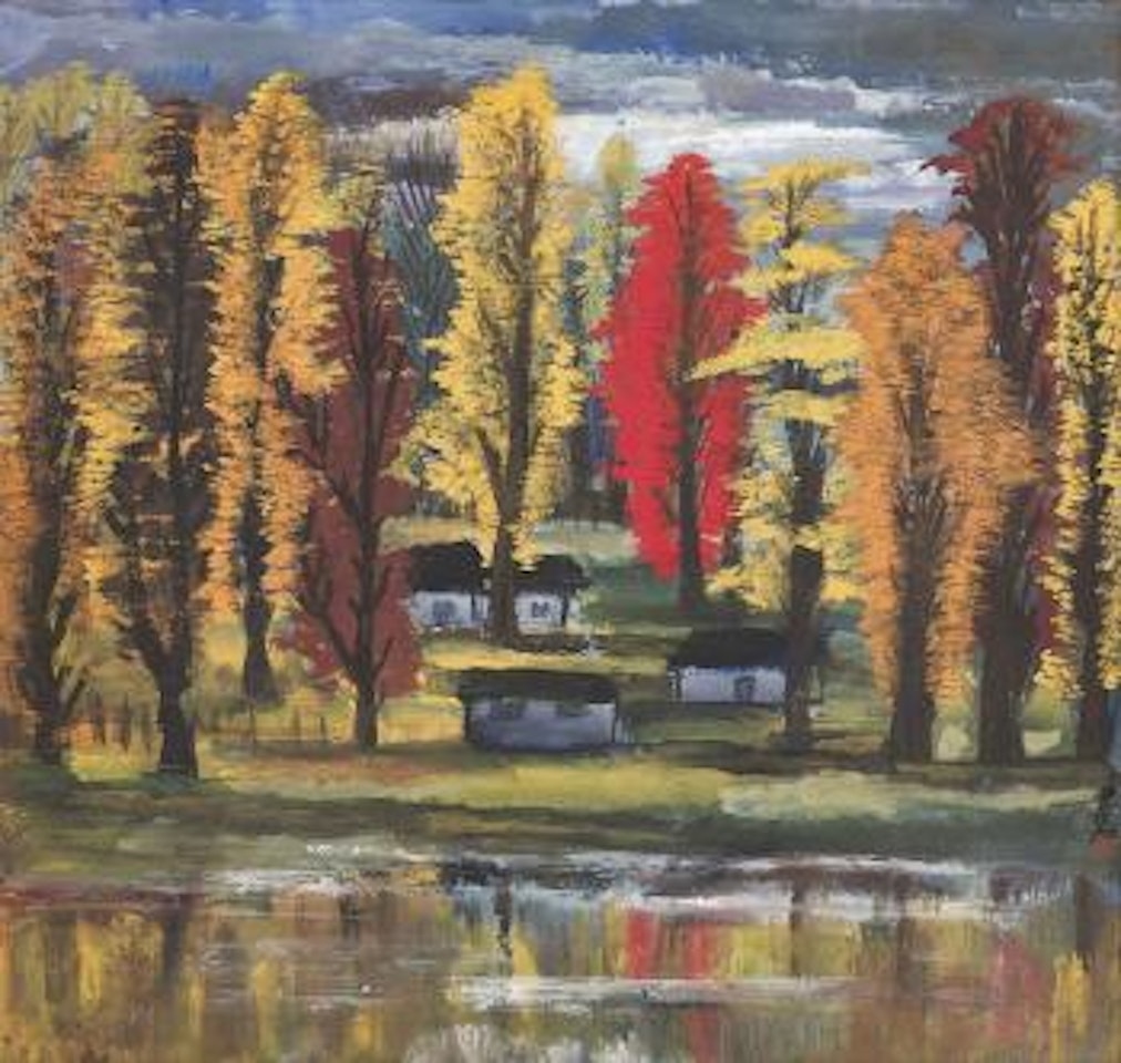 House in the Autumn Forest by Lin Fengmian