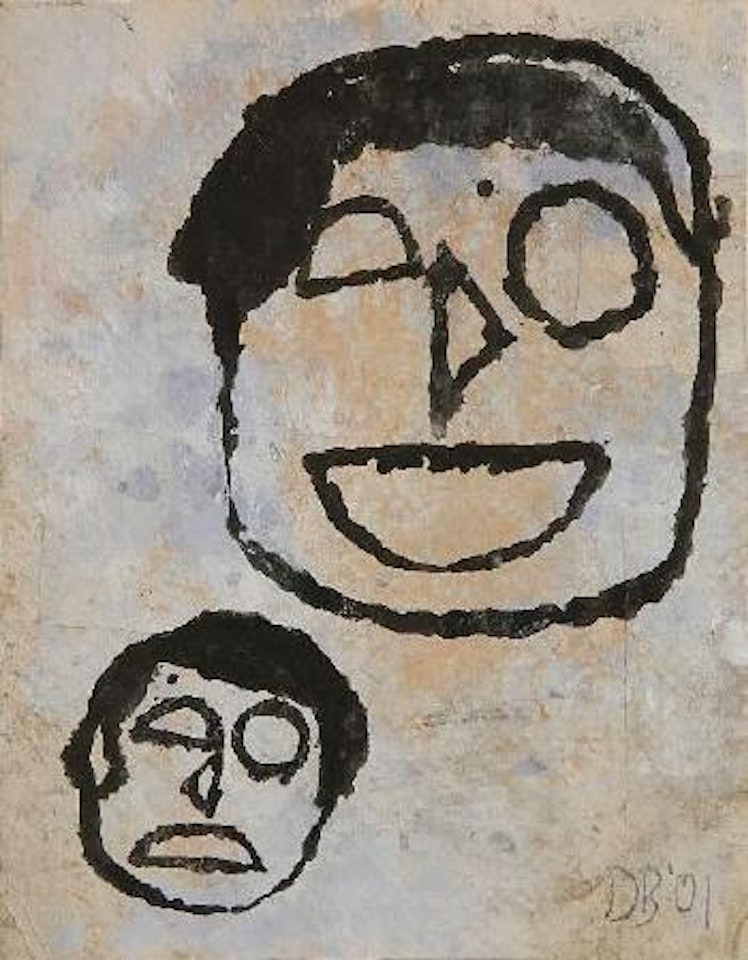Crowd study by Donald Baechler