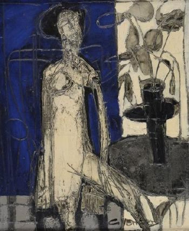 Femme à la plante by Claude Venard