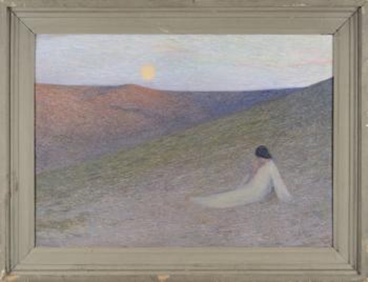 Femme rêveuse dans un paysage by Henri Jean Guillaume Martin