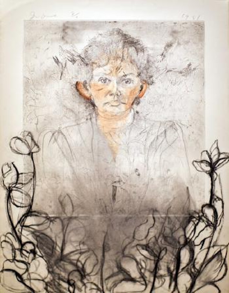 Nancy Outside in July XXV by Jim Dine