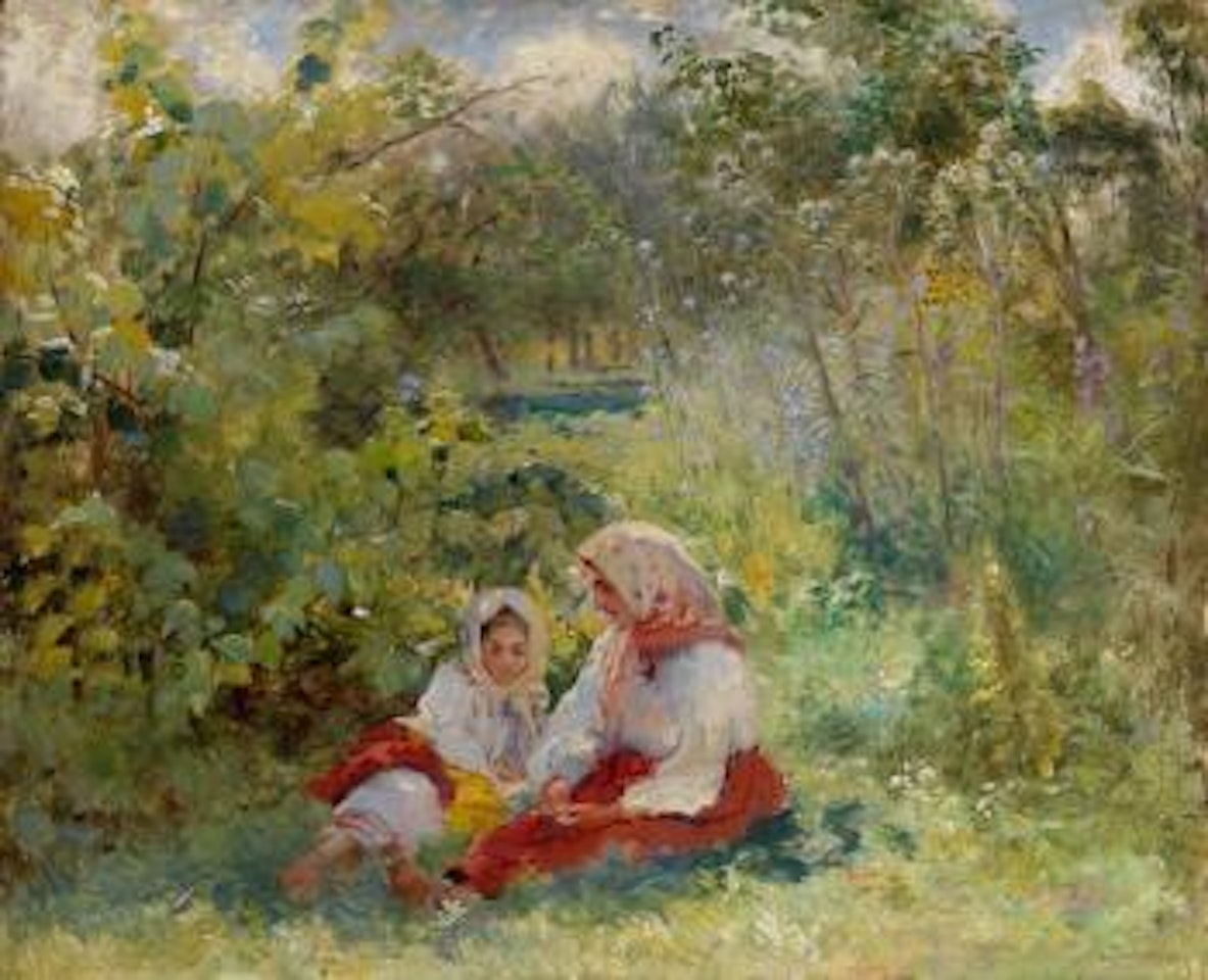 In the Garden by Konstantin Makovsky