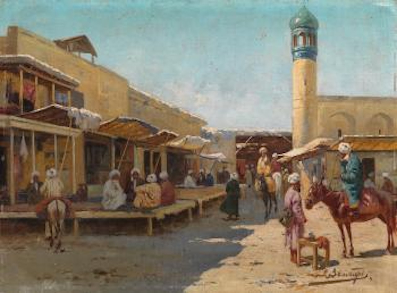 Oriental Scene by Richard Karlovich Zommer