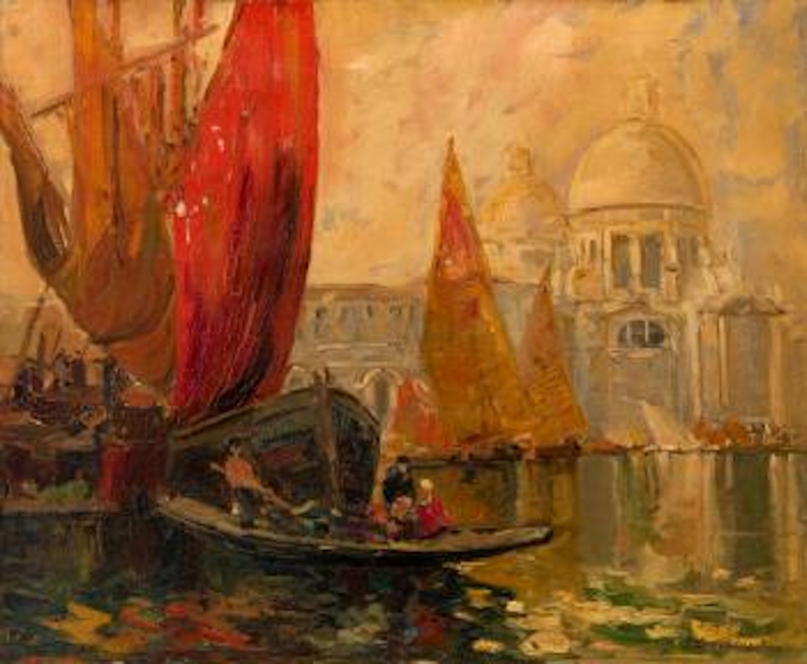 View of the Grand Canal, Venice by Georgij Aleksandrovic Lapschin