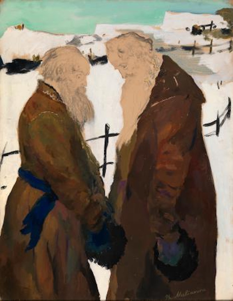 Two Peasants by Filip Malyavin