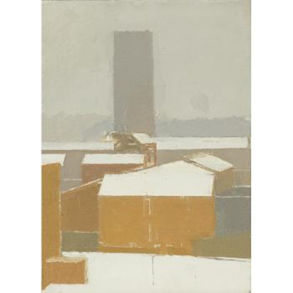 Snow on Lambeth by Euan Uglow