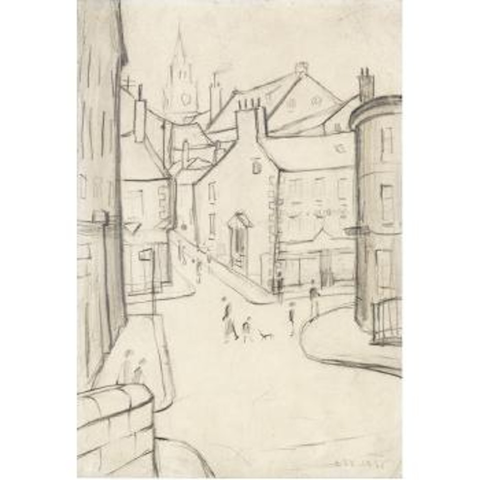 Street Scene, Berwick-on-Tweed by Laurence Stephen Lowry