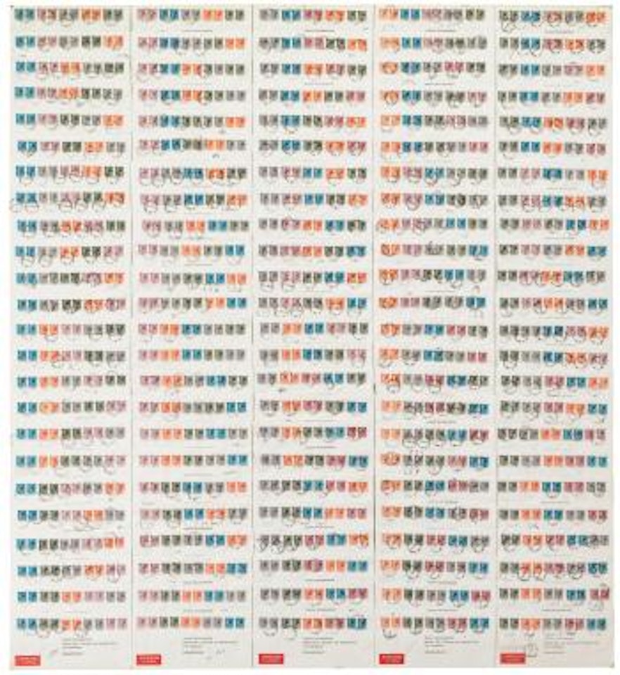Lavoro Postale (Permutazione) by Alighiero Boetti